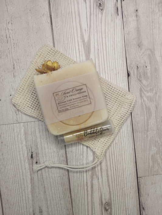 Sweet Orange & chilli Pepper cold Process Soap 🍊 🌶️